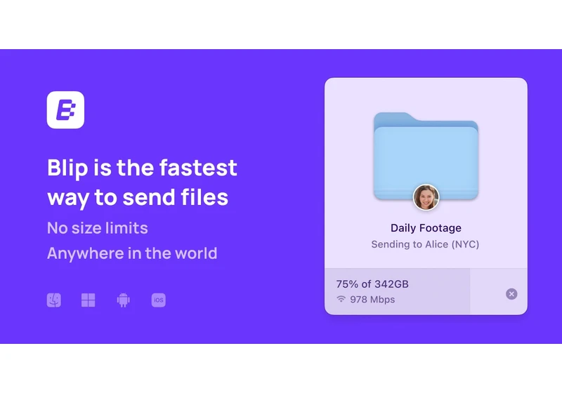 Blip: Peer-to-Peer Massive File Sharing by Former Dropbox Engineers
