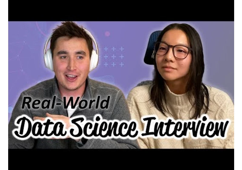 Full Data Science Mock Interview! (featuring Kylie Ying)