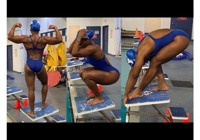 Aqua Queen: Female's Brutal Workout Challenge - Swimming, Push-Ups and Squats! | That's Good Money