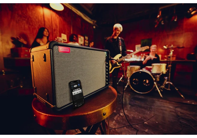 Positive Grid Spark Live is a 4-channel all-in-one PA and guitar amp