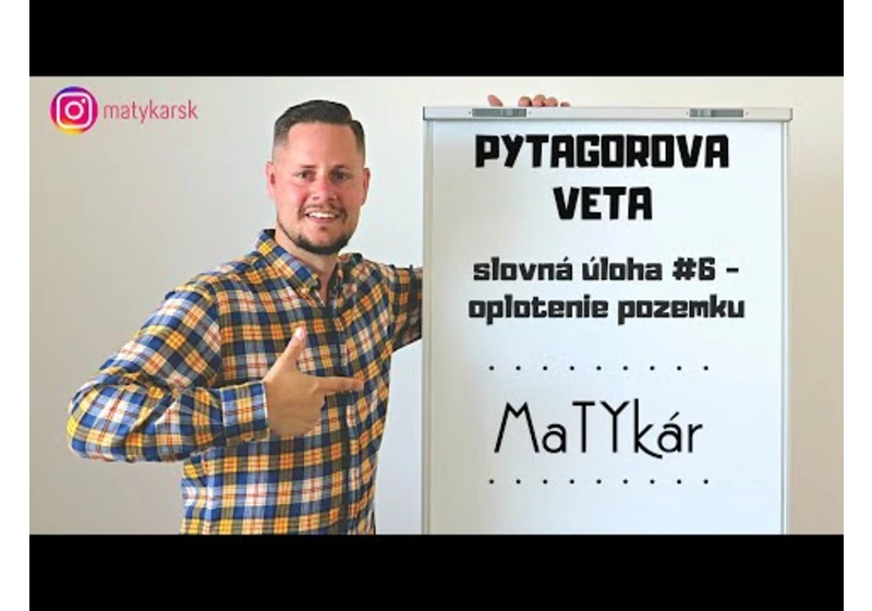 PYTAGOROVA VETA - slovná úloha #6 | oplotenie lichobežníkového pozemku