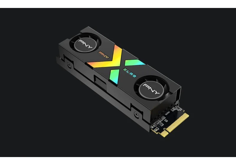 PNY's New PCIe 5.0 SSD Has an RGB Cooler With Dual Fans