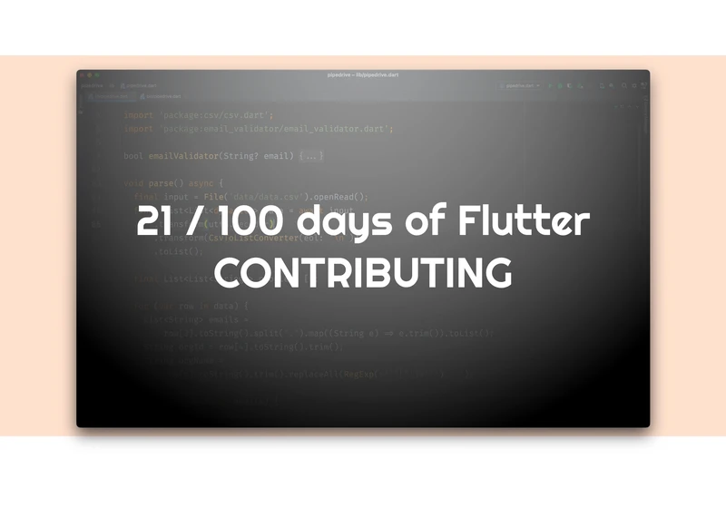 📱 21 / 100 Days Of Flutter, Kate's edition — more Riverpod, more Dart, and touching Flutter source code