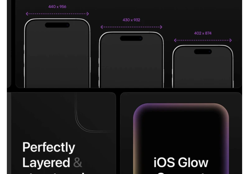 Free realistic iPhone 16 mockup for Figma