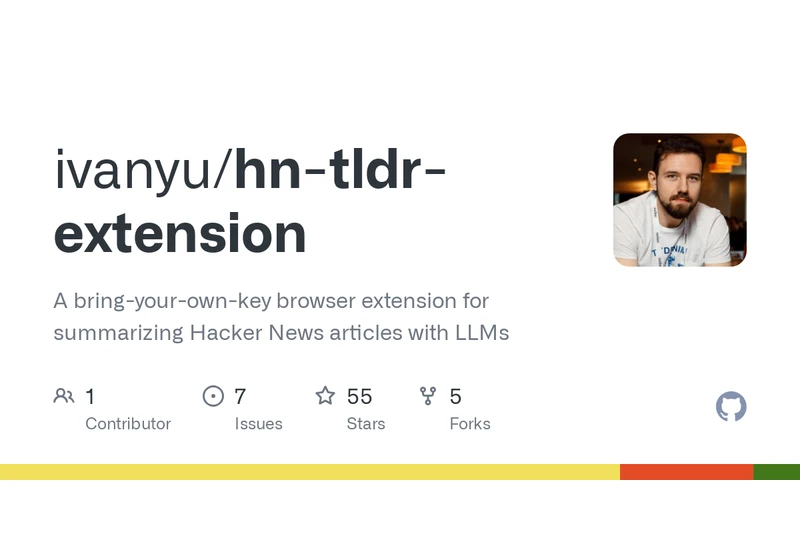 Show HN: Bring-your-own-key browser extension for summarizing HN posts with LLMs
