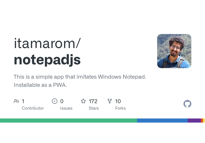 Show HN: NotepadJs – A cross-platform love letter to Notepad