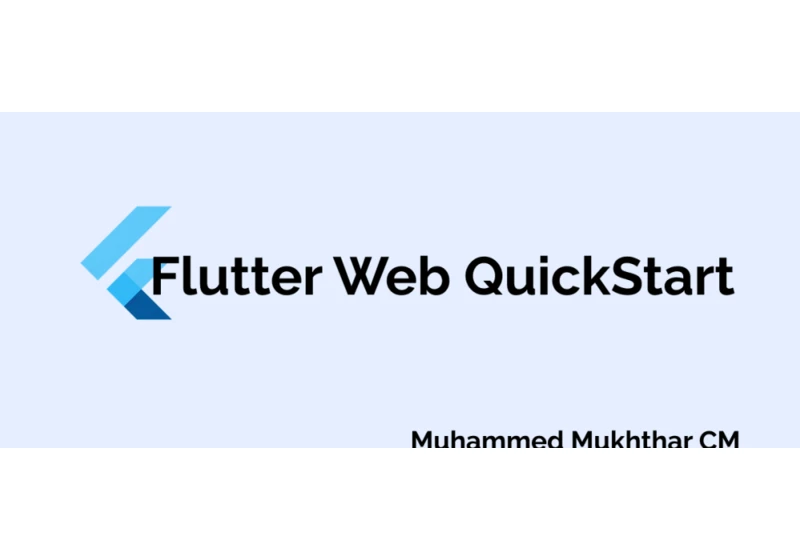 Flutter Web Quickstart