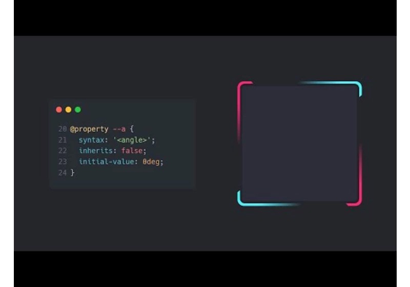 Awesome Border Animation Effects using CSS repeating-conic-gradient