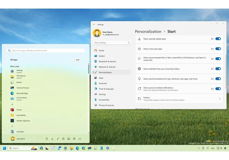 What's new with the Start menu in the Windows 11 September 26, 2023 Update