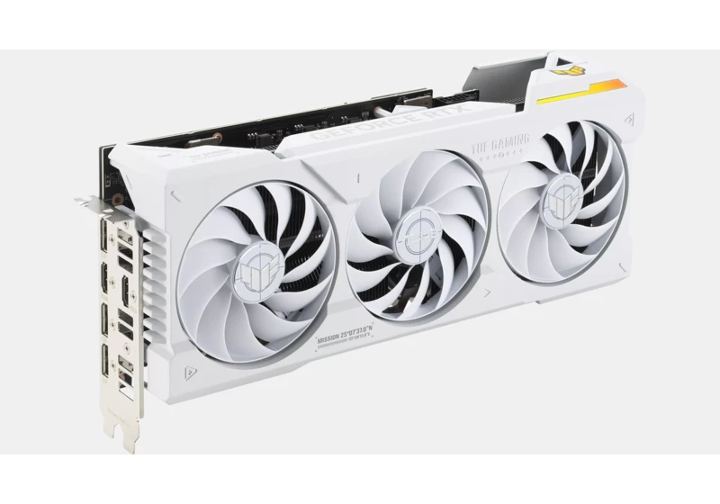  Asus Launches White GeForce RTX 4070 Ti TUF Gaming 