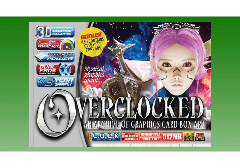 Relive the days of unhinged GPU box artwork — new book catalogs 300 retail boxes with both horrors and delights