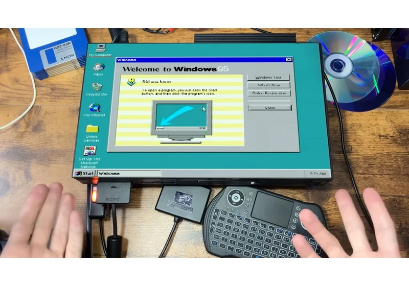 Windows 95 on a PlayStation 2 kind of works — but this modded PS2 couldn’t play Doom