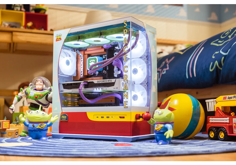  MSI announces beautiful Toy Story 30th anniversary PC — plastered in branding from the GPU down to the CMOS battery 