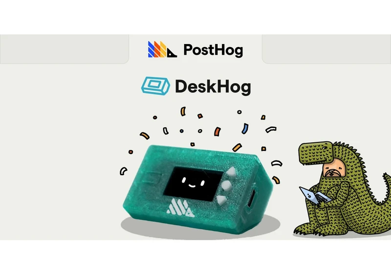 DeskHog, an open-source developer toy