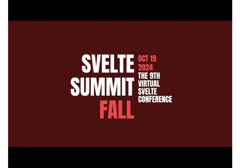 Svelte Summit Fall 2024