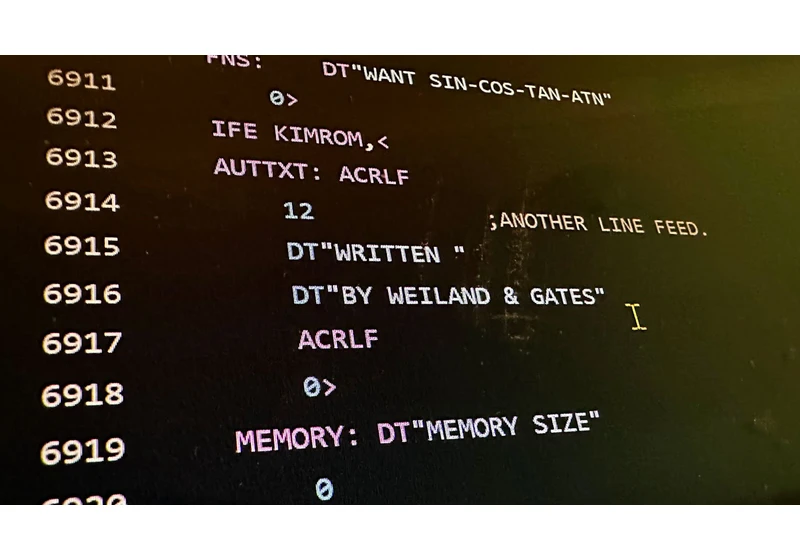  Bill Gates’ 48-year-old Microsoft 6502 BASIC goes open source 