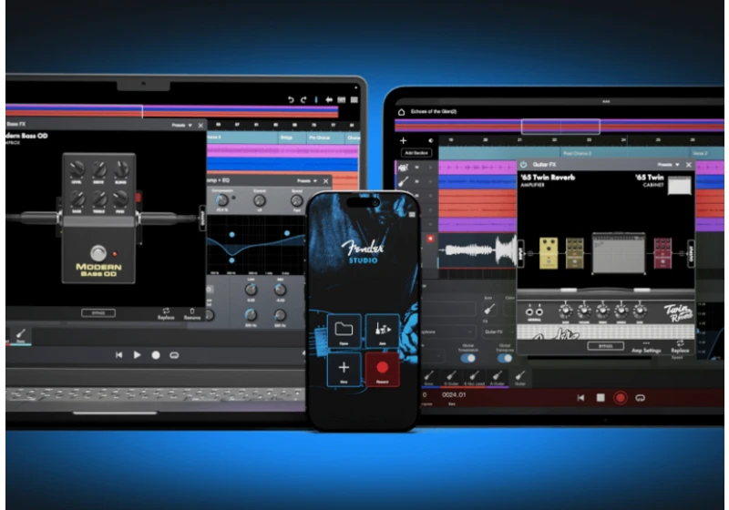 Fender just launched its own free DAW software for recording music