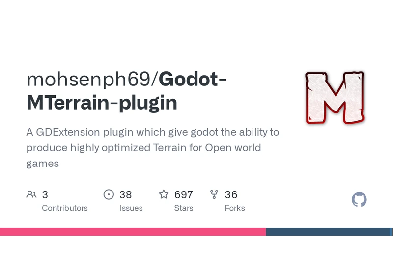 MTerrain: Optimized terrain system and editor for Godot