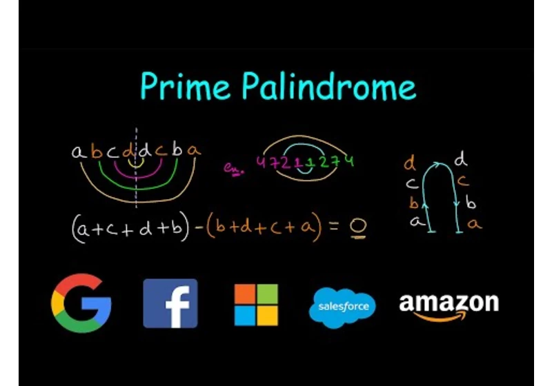 Prime Palindrome | Leetcode #866