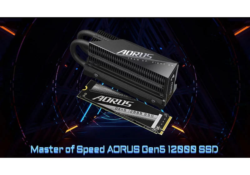 Gigabyte Unveils 12 GB/s Aorus Gen5 12000 SSD