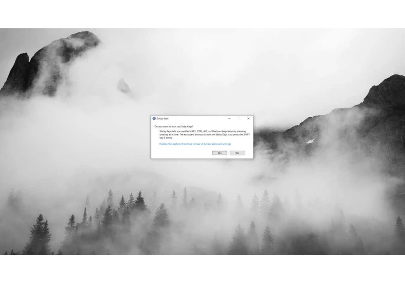 How to turn off Sticky Keys in Windows