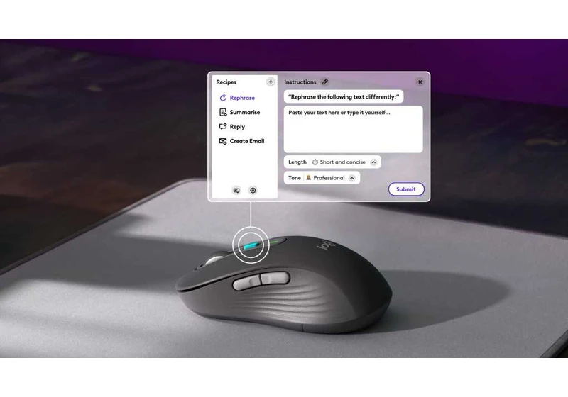 Logitech has a mouse with an AI button