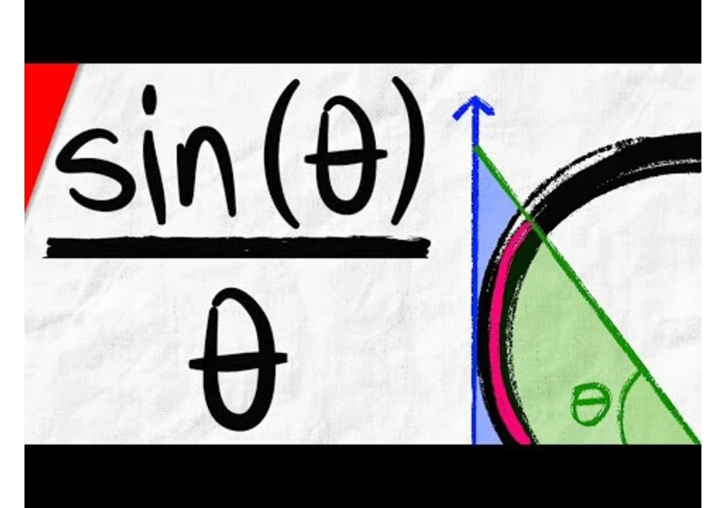 Proof: Limit of sinx/x as x approaches 0 with Squeeze Theorem | Calculus 1
