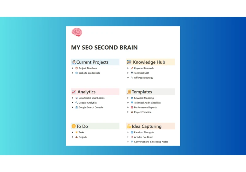 How to build your own SEO ‘second brain’ (and why you need it)