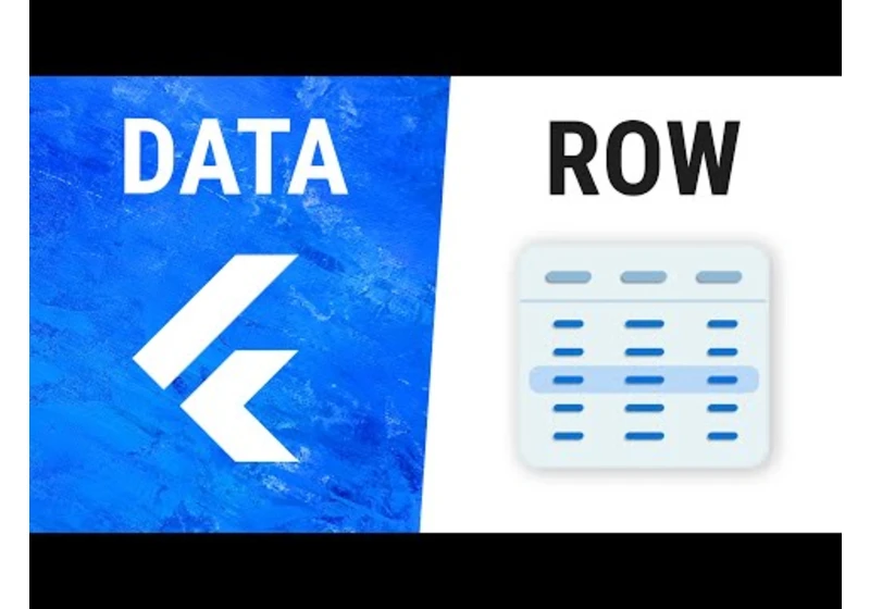 Flutter DataRow Widget