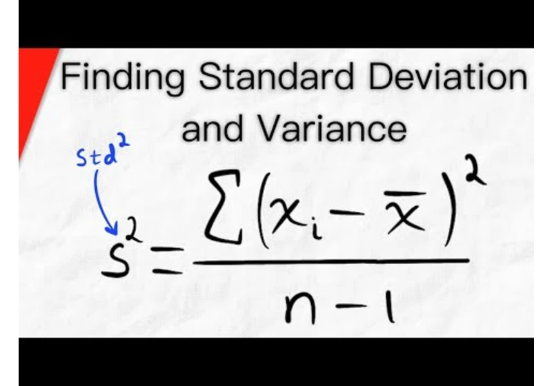 How to Find Standard Deviation and Variance (Sample and Population) | Statistics