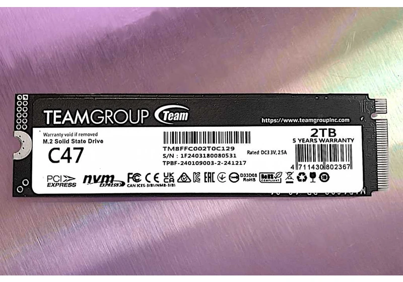 Teamgroup T-Create C47 review: Mid-pack SSD but great with long writes