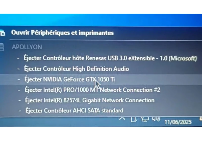  Windows user ejects graphics card, immediately regrets it — curiosity killed the VM acceleration 