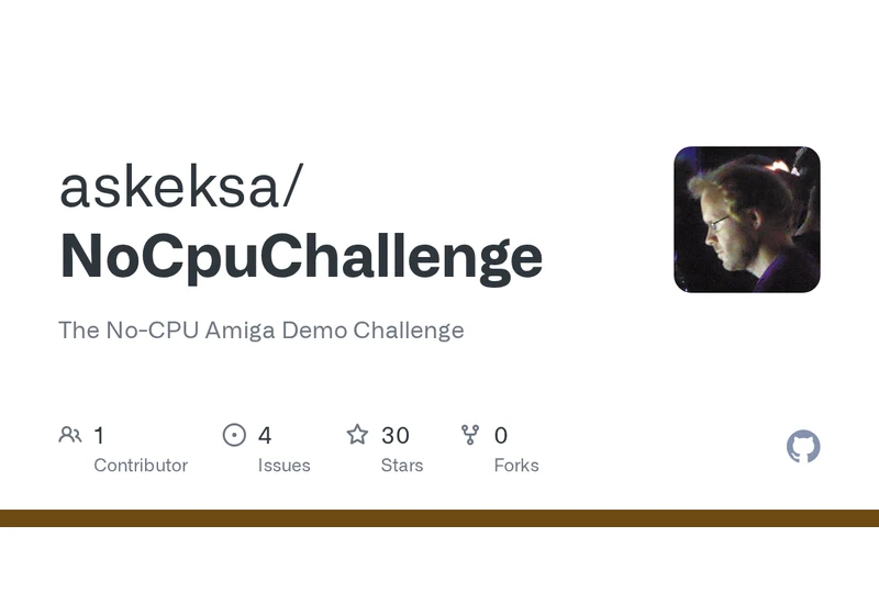 The No-CPU Amiga Demo Challenge