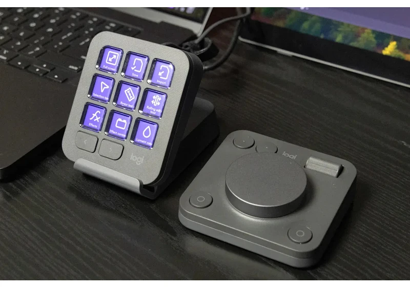 Logitech's MX Creative Console editing panel now supports DaVinci Resolve and Lightroom