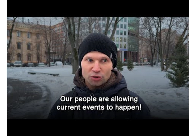 Russian man: "Evil happens because good people are silent"