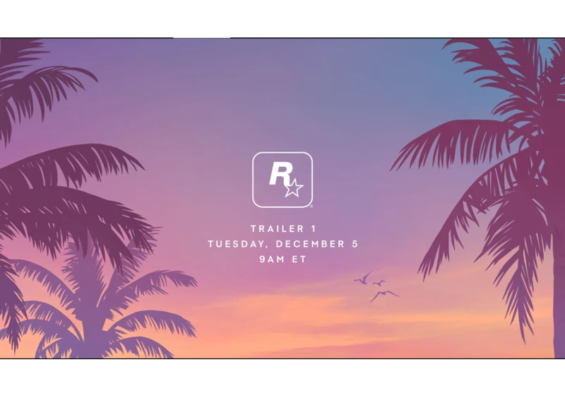 Rockstar Games 'Grand Theft Auto 6' tease says trailer will arrive December 5th