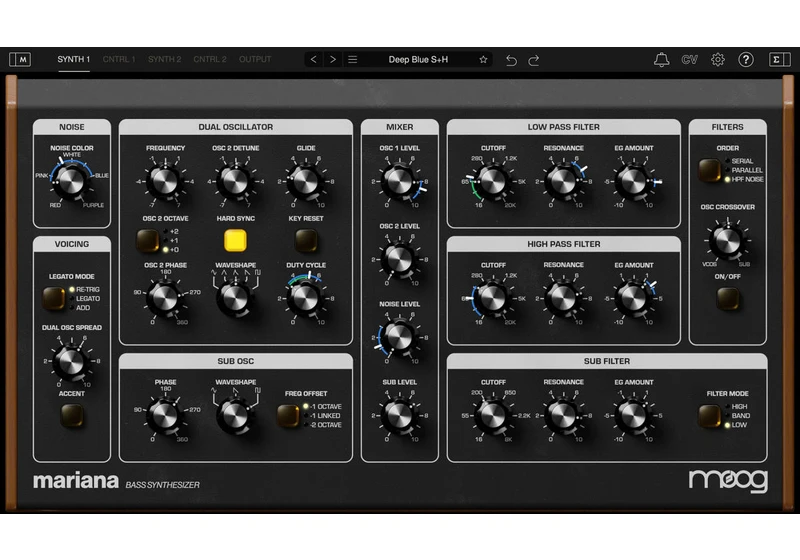Moog Mariana is a virtual synth all about plumbing the depths of bass