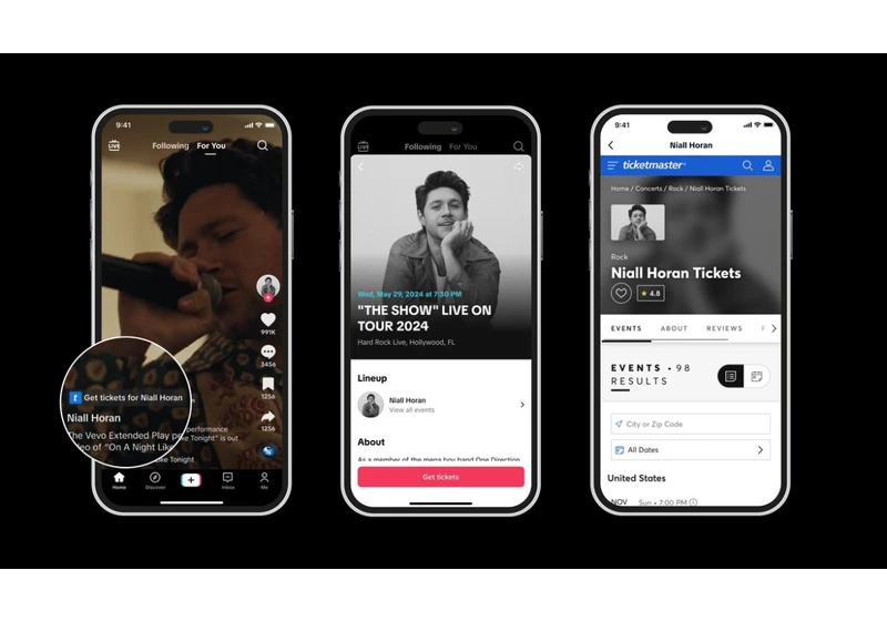 TikTok's Ticketmaster integration expands to users outside the US