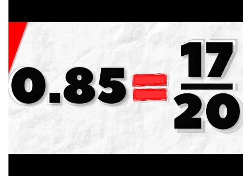 How to Convert Decimals to Fractions | Pre-Algebra