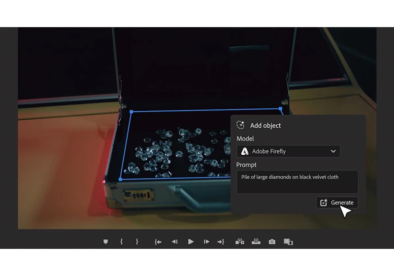 Adobe previews AI object addition and removal for Premiere Pro