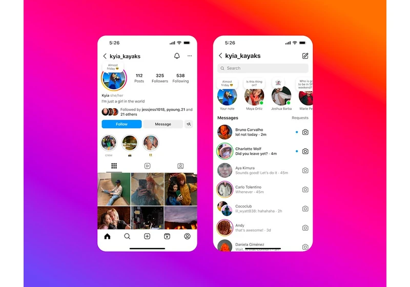 Instagram's status update feature is coming to user profiles