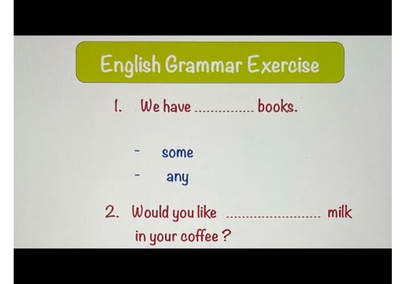 English Grammar Exercise
