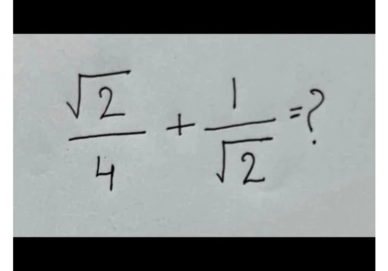 Sum of Fractions with Square Root