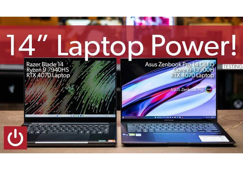 14-inch RTX 4070 laptop face-off: Asus versus Razer