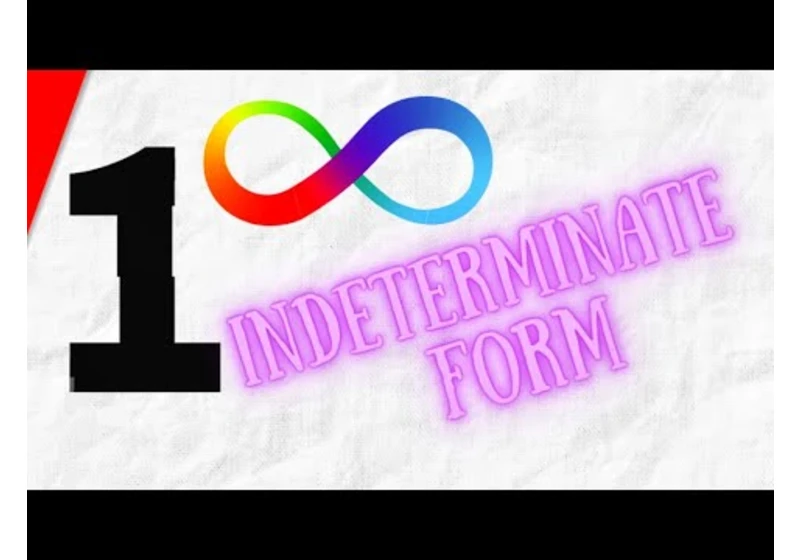 How to Solve 1^Infinity Indeterminate Form Limits | Calculus 1 Exercises
