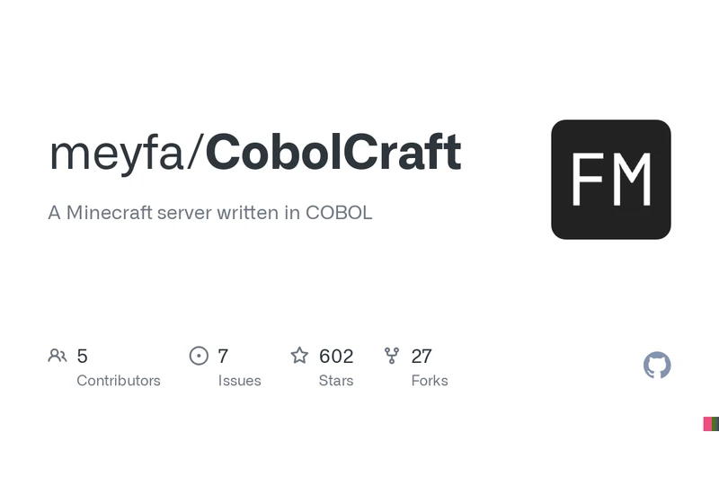 A Minecraft server written in COBOL