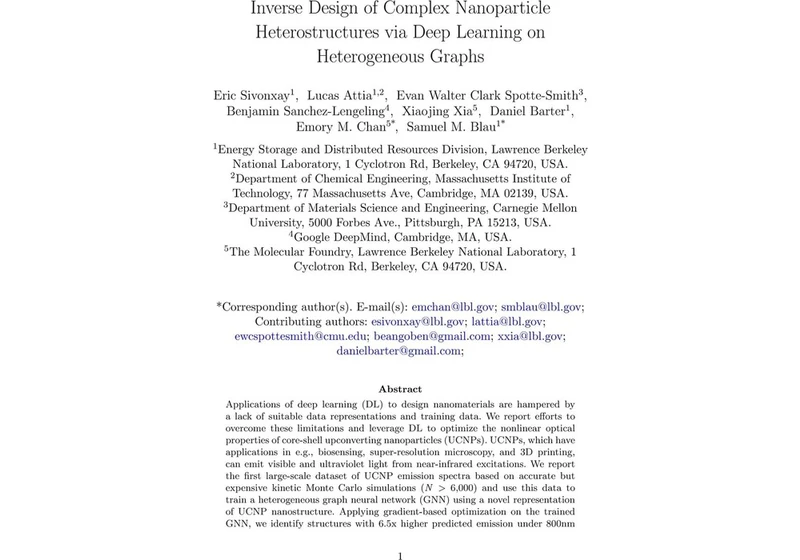 Inverse Design of Complex Nanoparticle Heterostructures via DL on Graphs