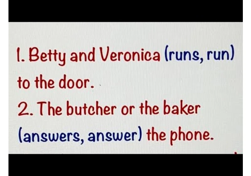 Singular or Plural verbs | Singular or Plural Subjects | and or | English Grammar Test