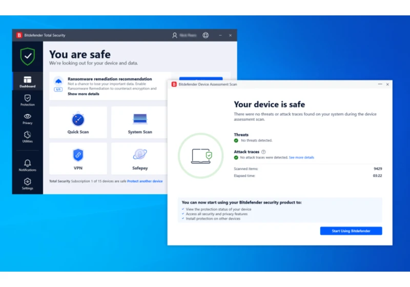 We love Bitdefender Total Security. Today only, get it for $20