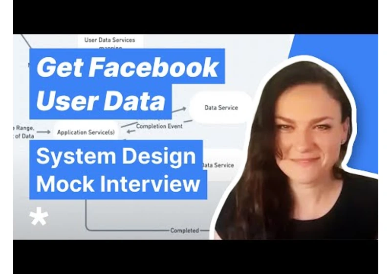 System Design Interview - Downloading User Data (with Reforge EM)